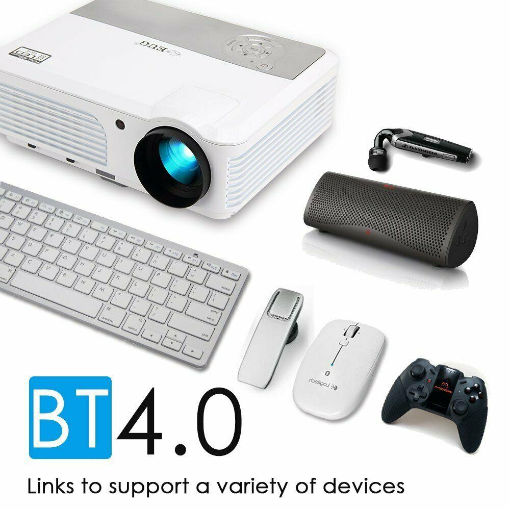 1080p android smart wifi projector full hd proyector airplay bt movie tv 5000lms