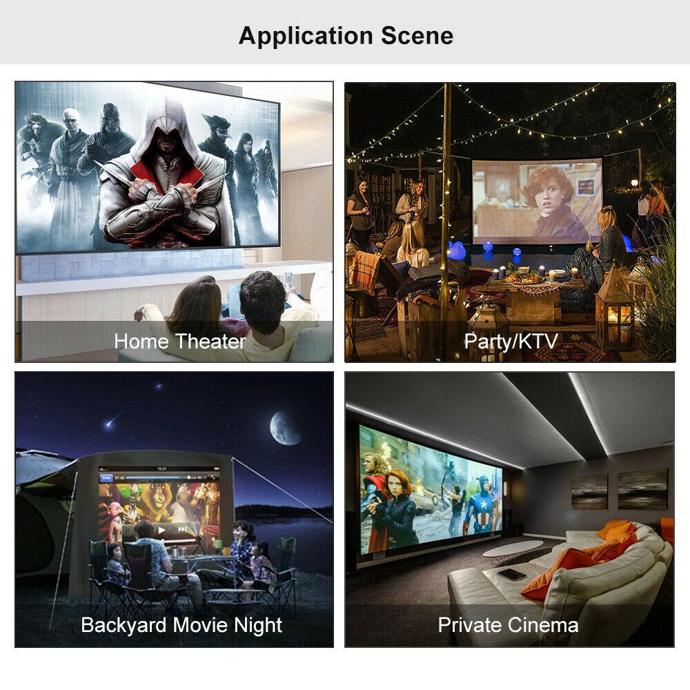 1080p android smart wifi projector full hd proyector airplay bt movie tv 5000lms