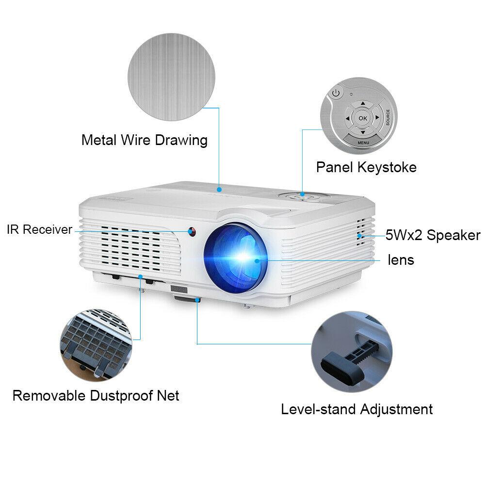 5000lms bt android wifi projector hd wireless airplay miracast for smartphone tv