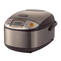 Ns TSC10 5.5 Cup Micom Rice Cooker and Warmer, 1.0l | Micom Fuzzy Logic, Steam and Cake Menus, Keep-Warm, Delay Timer, Includes Steamer Basket and Spatula