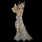 53 in. Champagne Gold Praying Angel with LED Lights