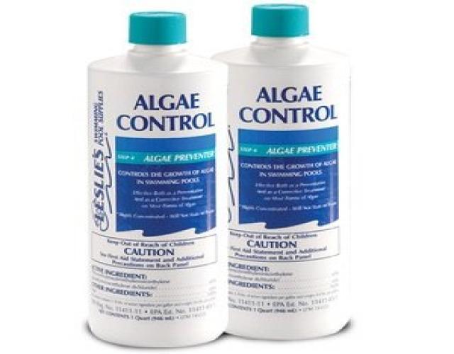 Leslie's Swimming Pools Supplies Leslie's Algae Control Preventer for Pools 1 Quart (2)