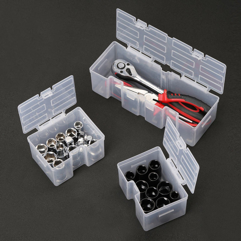 16 Compartments Detachable Toolbox Organizer,Hardware Organizer Box with Removable Sections,Carrying StoraCase for Patts,Screws,Bolts,Nuts,Toys