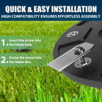 30pcs Robust Replacement Blades Compatible for  Goat Series of Robotic Mowers, 0.9mm Thickened, Long-Lasting Robotic Mower Blades with Compartment StoraBox