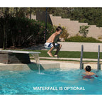 inter-fab db6-7 diving board replacement for in-ground pools, duro-beam, tan