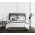 Chic Home Hortense Comforter And Quilt Set Hotel Collection  Fish Scale Pattern Bed In A Bag Grey, Twin - Twin