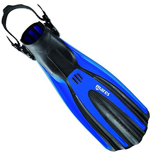 Mares Avanti Superchannel OH Open Heel Scuba Fins, Blue Regular
