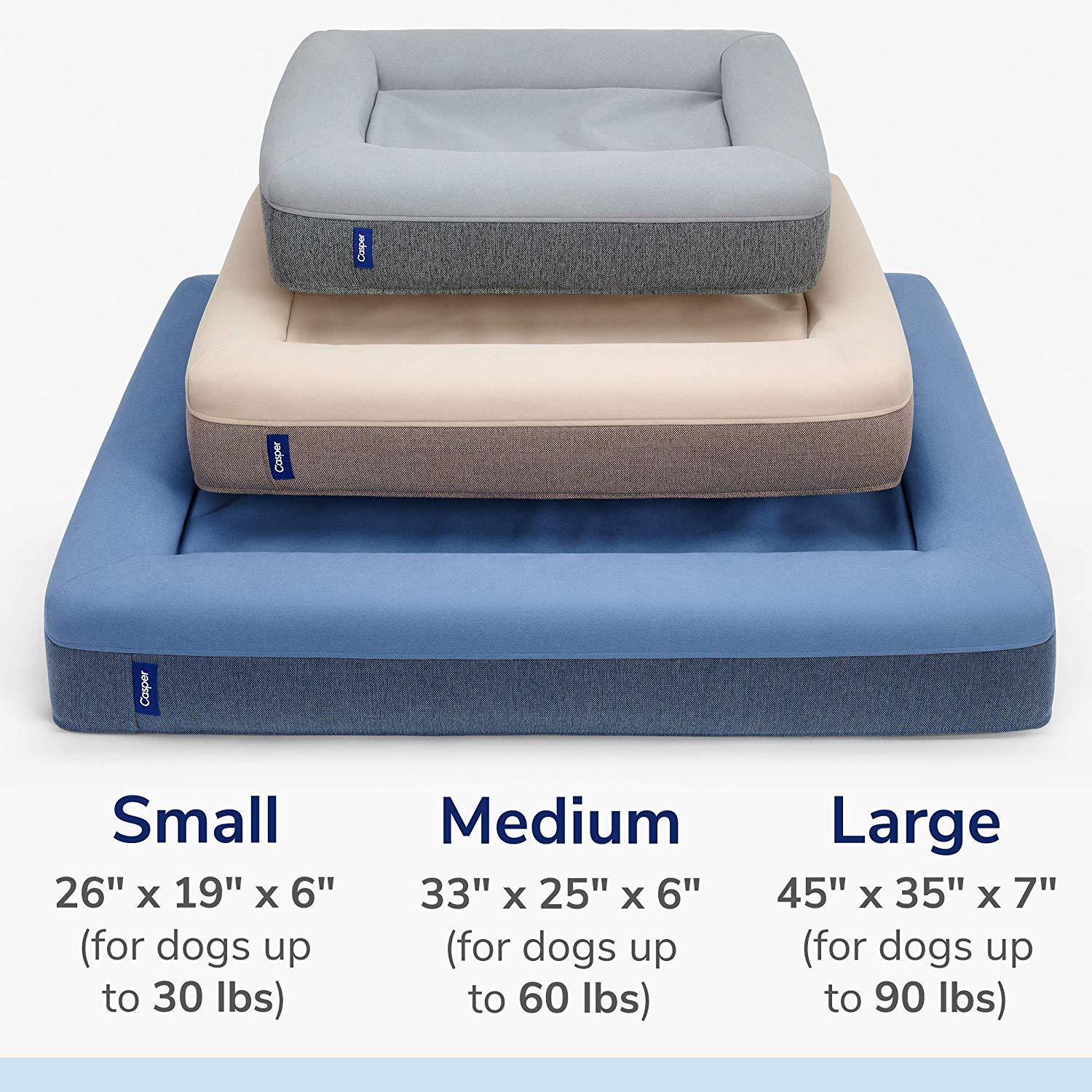 Casper Dog Bed, Plush Memory Foam
