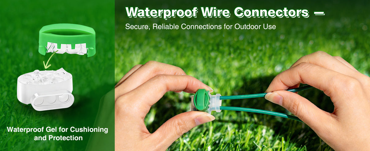 150m/492ft Boundary Cable for Robot Lawnmower, Garden Wire Accessory Set, with 50 Pegs, 10 Cable Connectors, 20 Sets of Connection Terminal, Universal Boundary Wire, Compatible with /Worx