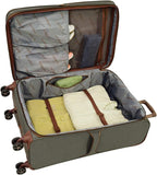 Newcastle Softside Expandable Spinner Luggage, Slate Bronze, 4 Piece Set