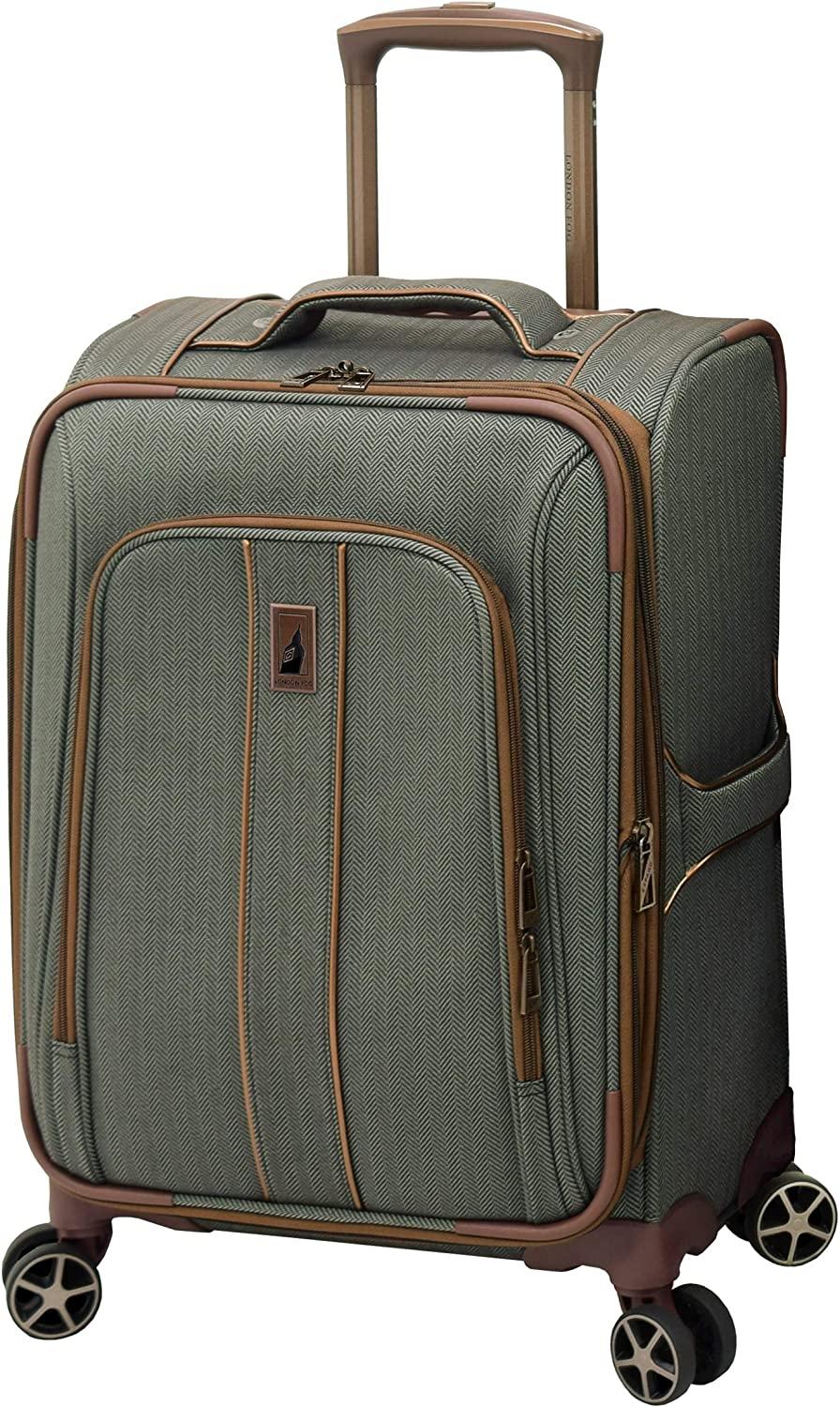 Newcastle Softside Expandable Spinner Luggage, Slate Bronze, 4 Piece Set