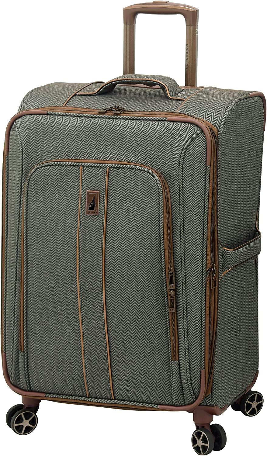 Newcastle Softside Expandable Spinner Luggage, Slate Bronze, 4 Piece Set