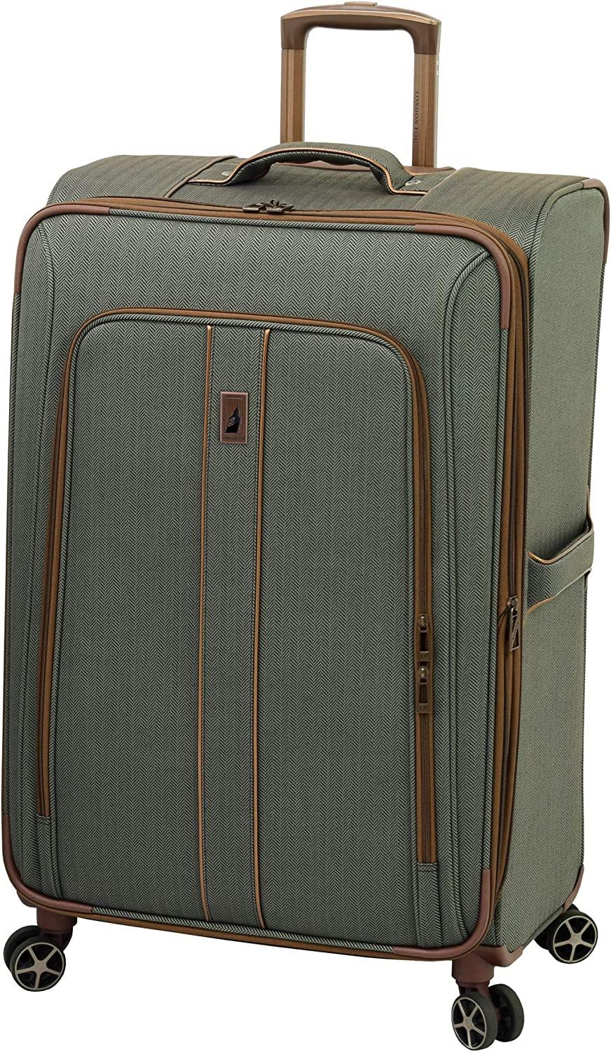 Newcastle Softside Expandable Spinner Luggage, Slate Bronze, 4 Piece Set