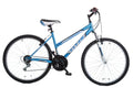 Pathfinder Women's Mountain Bicycle, 17-Inch Frame Height, 21-Speed, Front Suspension, Baby Blue