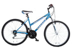 Pathfinder Women's Mountain Bicycle, 17-Inch Frame Height, 21-Speed, Front Suspension, Baby Blue