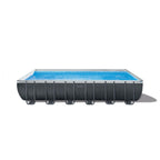 26363EH 24ft x 12ft x 52in Ultra XTR Frame Outdoor Above Ground Rectangular Swimming Pool Set w/ Sand Filter Pump, Ladder,
