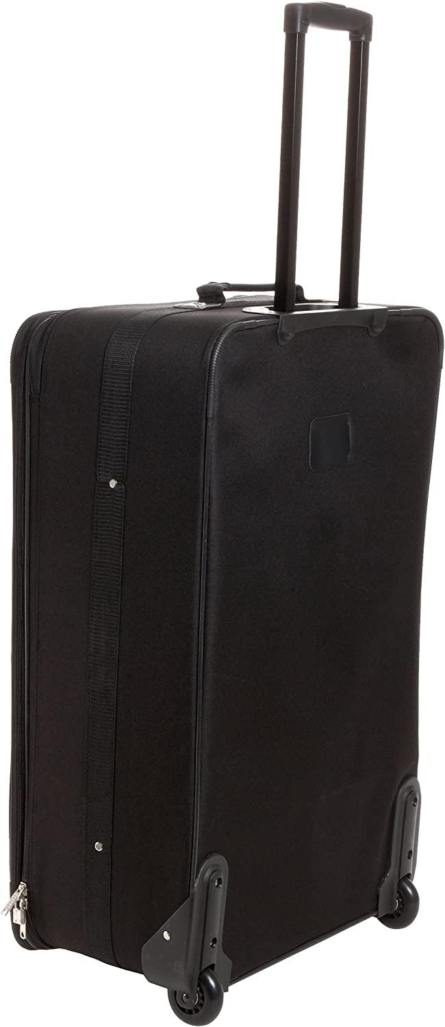 Journey Softside Upright Luggage Set, Black, 4-Piece (14/19/24/28)
