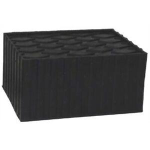 3" Solid Molded Rubber Block Pad  (6" x 4 3/4" x 3") (Set of 4) TMRLP613
