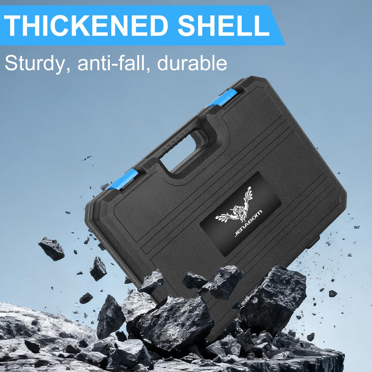 146-Piece Home Tool Set with 12V Blue Cordless Drill | With Portable Toolbox, Hand Tools for Home Repair, DIY Projects & Daily Use, Gift for Women & Men