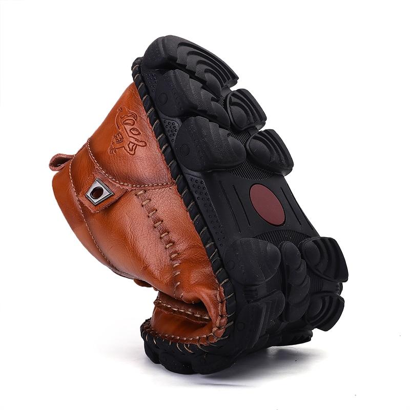 Men's Plus Size Leather Ankle Boots