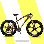 CHICAI Mountain Bike Beach Snow Fat Bike 26-inch Mountain Cross-Country Steel Ultra-Wide Tire Sports Bike Adult 21-30speed Low-Speed Racing Student Bike High-Carbon (Size : 24-Speed)