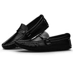 Shoes - Men Genuine Leather Loafer Boat Shoes