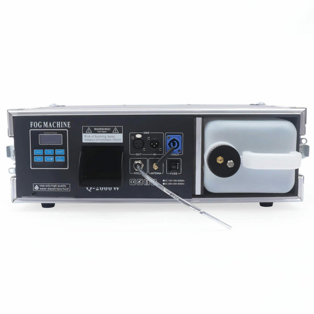 CNCEST Stage Fog Machine DMX Stage Mist Haze Machine 3.5L w/ Flight Case Package DJ KTV Party Hazer 3.5L 1.5KW