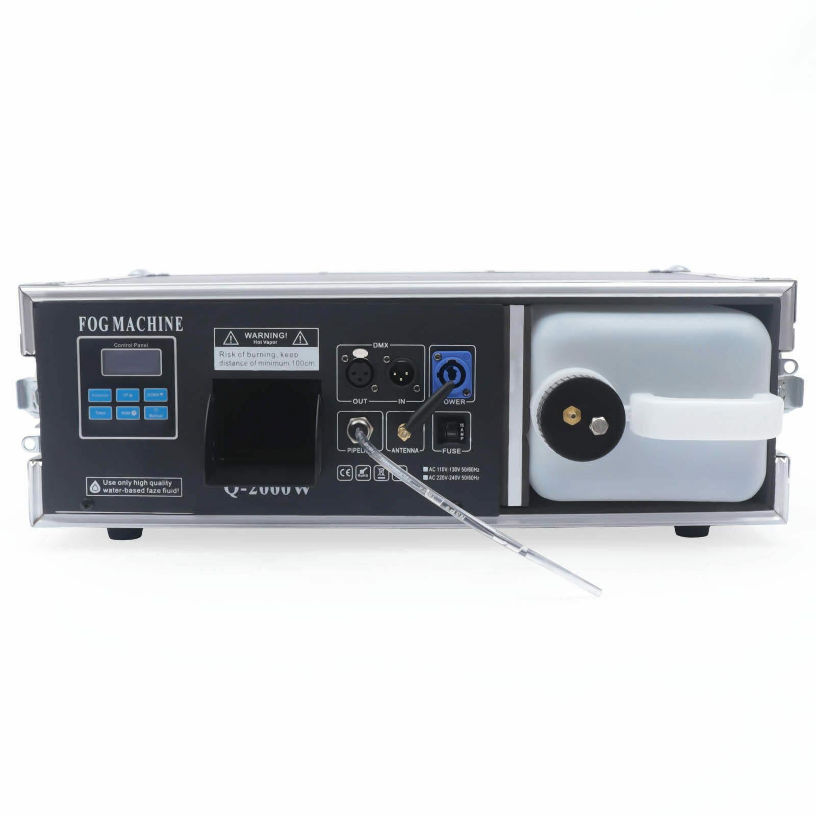 CNCEST Stage Fog Machine DMX Stage Mist Haze Machine 3.5L w/ Flight Case Package DJ KTV Party Hazer 3.5L 1.5KW