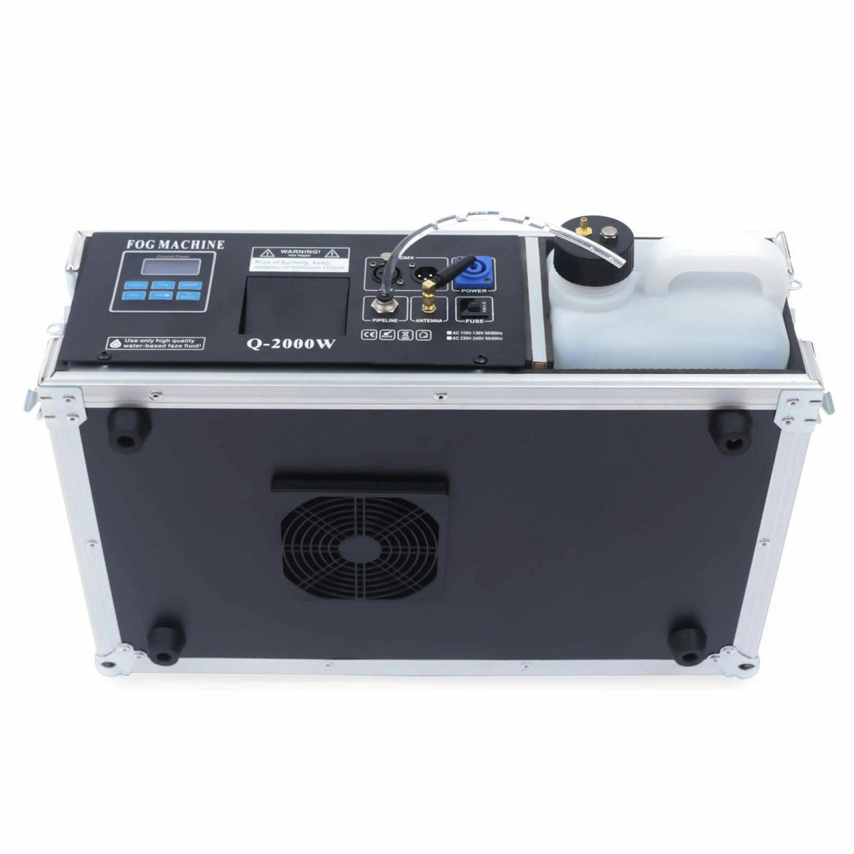 CNCEST Stage Fog Machine DMX Stage Mist Haze Machine 3.5L w/ Flight Case Package DJ KTV Party Hazer 3.5L 1.5KW