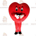 Giant red heart BIGGYMONKEYmascot costume, romantic costume