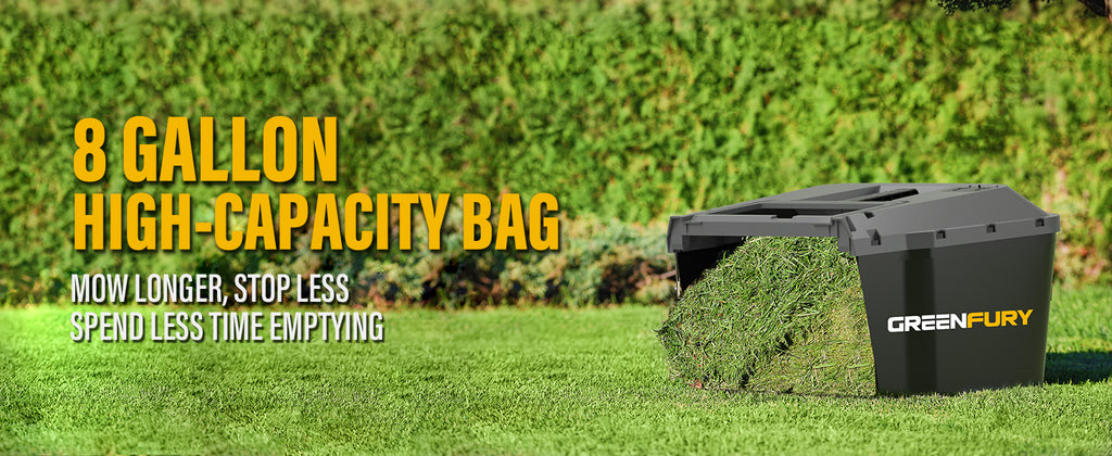 Cordless Lawn Mower Compatible with Dewalt 20V MAX Battery (Tool Only) | 13" Deck, Brushless Motor, 5-Position Height Adjust, 8 Gal Bag, Ideal for Small Yards