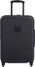 Meridian, 22 Inch Travel Hardside Luggage, Durable Hardshell Luggage, Expandable Suitcases with Wheels, Rolling Luggage Carry On, Lightweight Carry On Luggage with Spinner Wheels (Black)