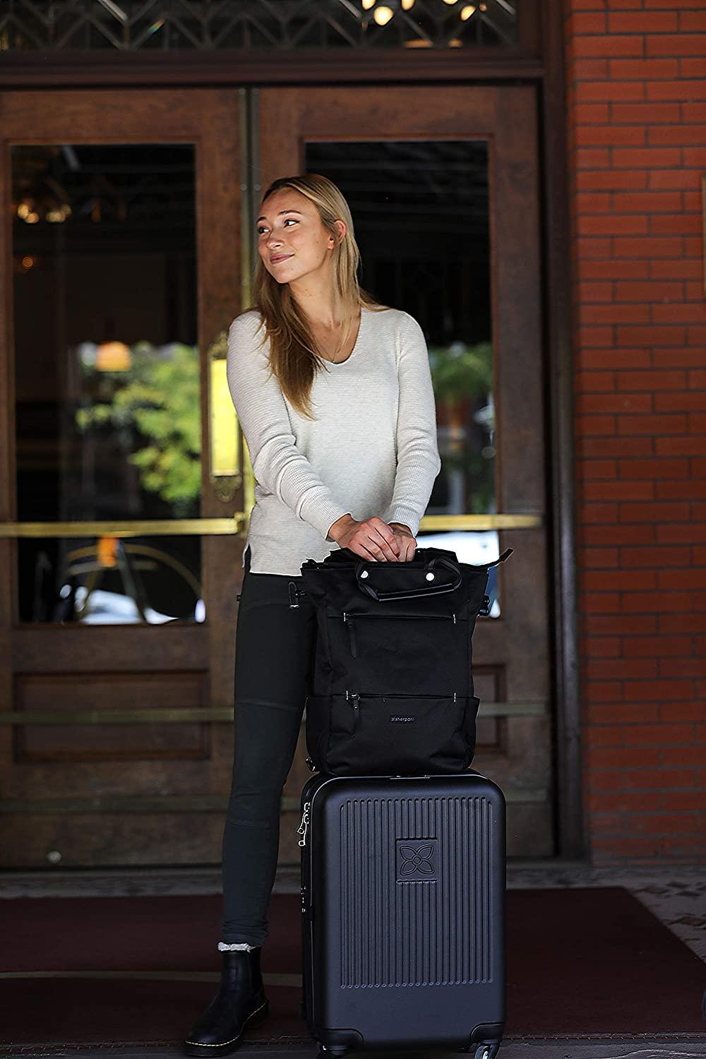 Meridian, 22 Inch Travel Hardside Luggage, Durable Hardshell Luggage, Expandable Suitcases with Wheels, Rolling Luggage Carry On, Lightweight Carry On Luggage with Spinner Wheels (Black)