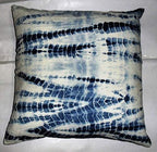 Indigo Colour Printing, Decorative Cotton Throw, Shibori Sofa Pillow Cases, Tie Dye Shibori Cushion Covers, Bohemian Pillow Shams Outdoor Cushion Cover 16x16 (50)