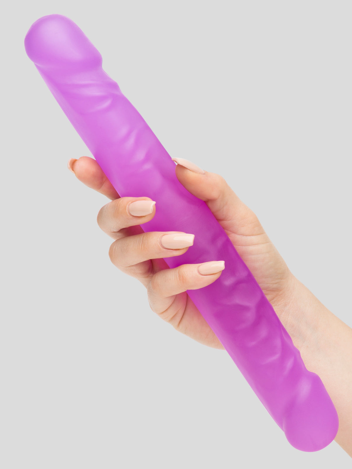 BASICS Double-Ended Dildo 12 Inch, Purple