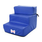 BeesClover Detachable 3 Steps Pet Jump Stairs for Indoor Cat Dog Playing Toy Blue -for pet Dog cat
