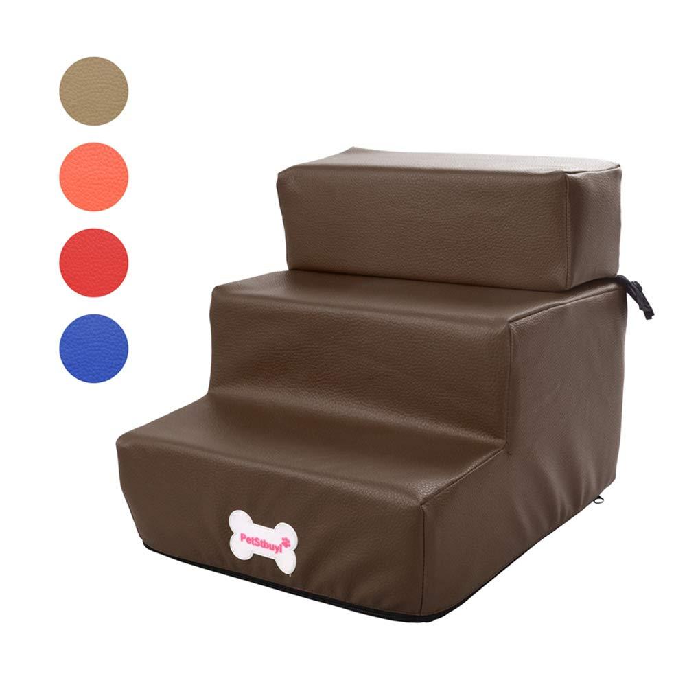 BeesClover Detachable 3 Steps Pet Jump Stairs for Indoor Cat Dog Playing Toy Blue -for pet Dog cat