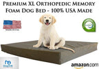 Pet Support Systems Orthopedic Memory Foam Dog Beds - Eco Friendly, Hypoallergenic and Made in USA, Supreme Luxury Comfort and Care for Dogs with Removable and Washable Cover