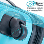 Expandable Luggage TSA Locks, 3 Piece Lightweight Spinner Suitcase Set, Sky Blue, One_Size