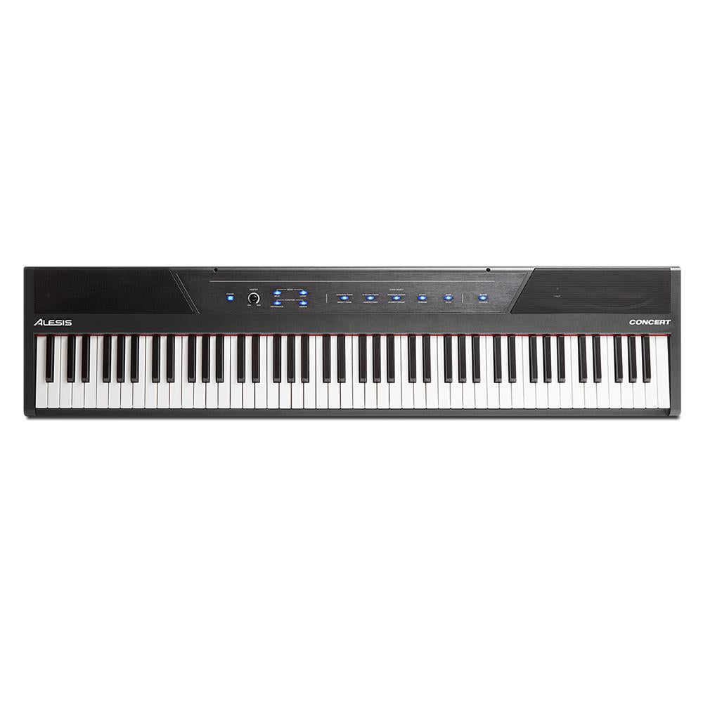 Alesis Concert 88-Key Digital Piano with Full-Size Semi Weighted Keys With Touch Response + Numark DJ Headphones + Audio Cable + Keyboard Bag