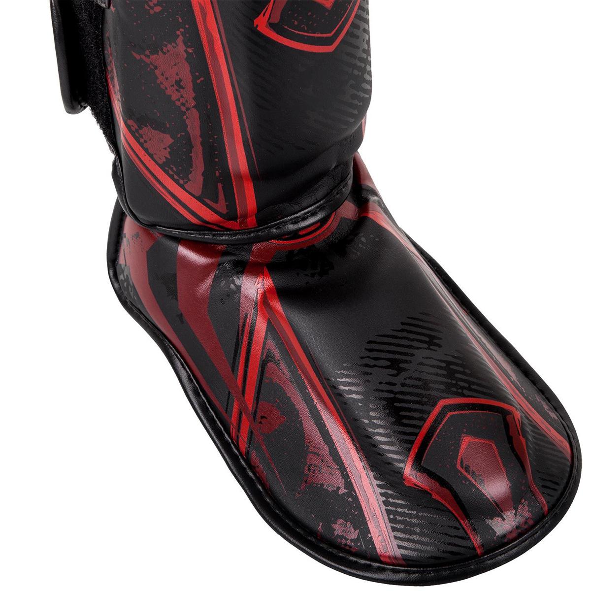 Venum Gladiator 3.0 Protective Shin Guards - XL - Black/Red