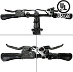 20 In. Powerful 500 W Folding Electric Bicycle Fat Tire Alloy Frame 36 V/12.5 AH Lithium Battery with Rear Motor LED Display