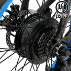 20 In. Powerful 500 W Folding Electric Bicycle Fat Tire Alloy Frame 36 V/12.5 AH Lithium Battery with Rear Motor LED Display
