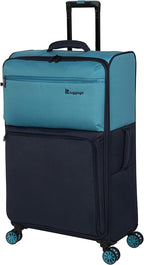 Duo-Tone 31" Softside Checked 8 Wheel Spinner, Capri Breeze/Dress Blues
