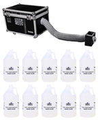 Chauvet DJ CUMULUS Fog Machine Pro DMX Fogger w/ Road Case + (10) Gallons Fluid