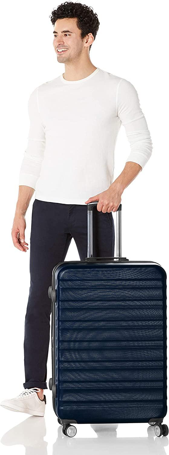Hardside Spinner Suitcase Luggage with Wheels - 28-Inch, Navy Blue