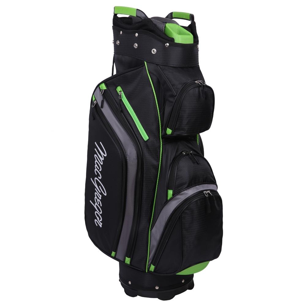 MacGregor Golf Cooler 14-Divider Top Cart Bag with Removable Insulated Cooler Black/Green