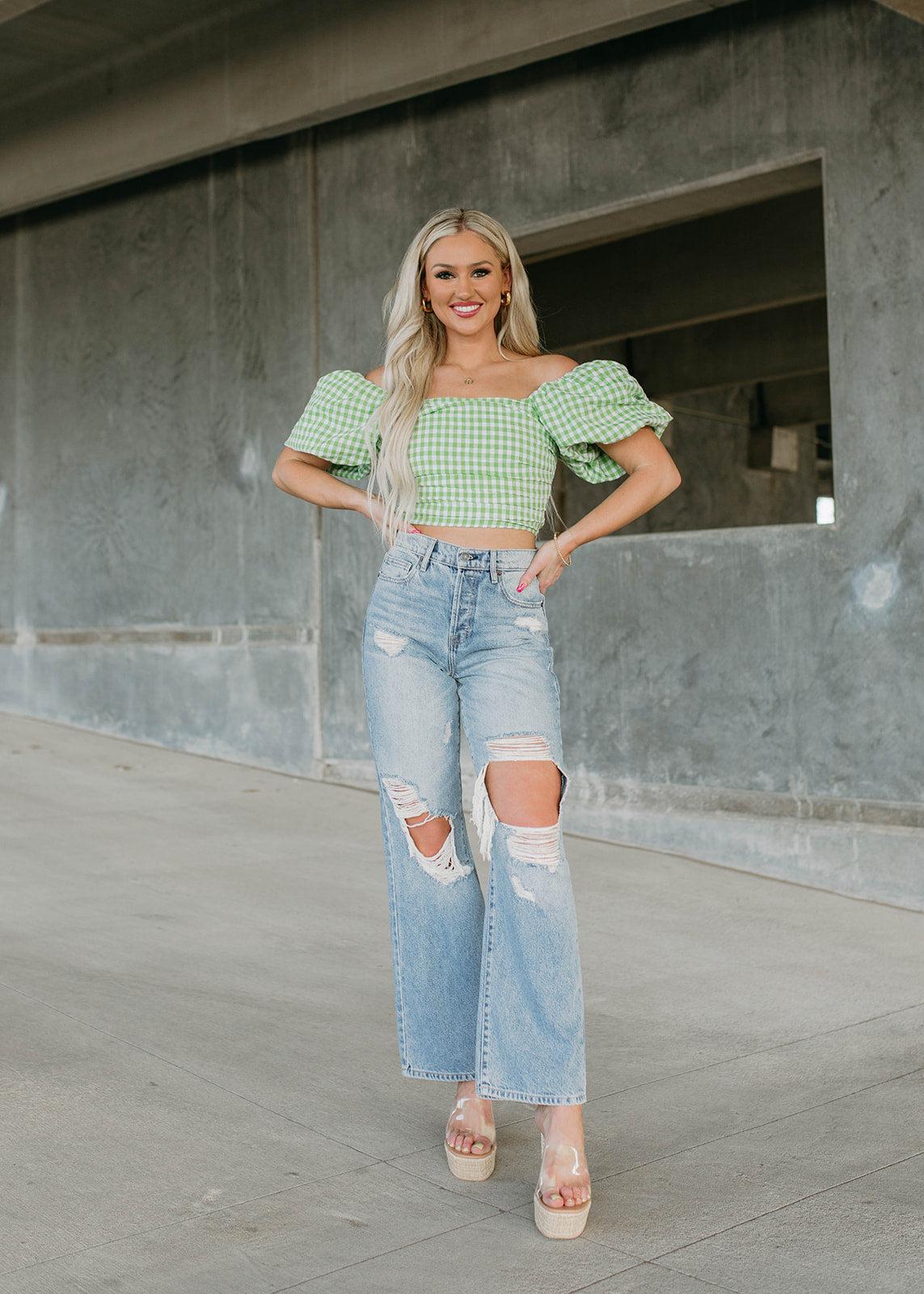 gingham top