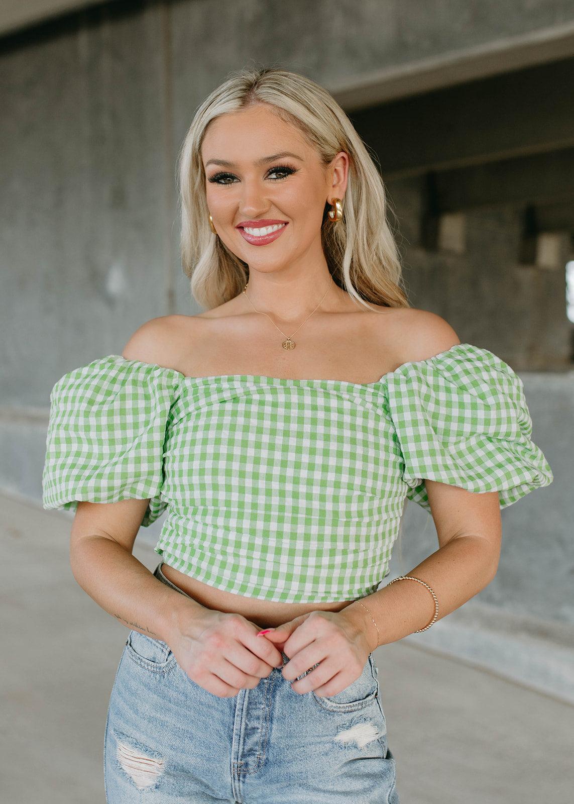 gingham top