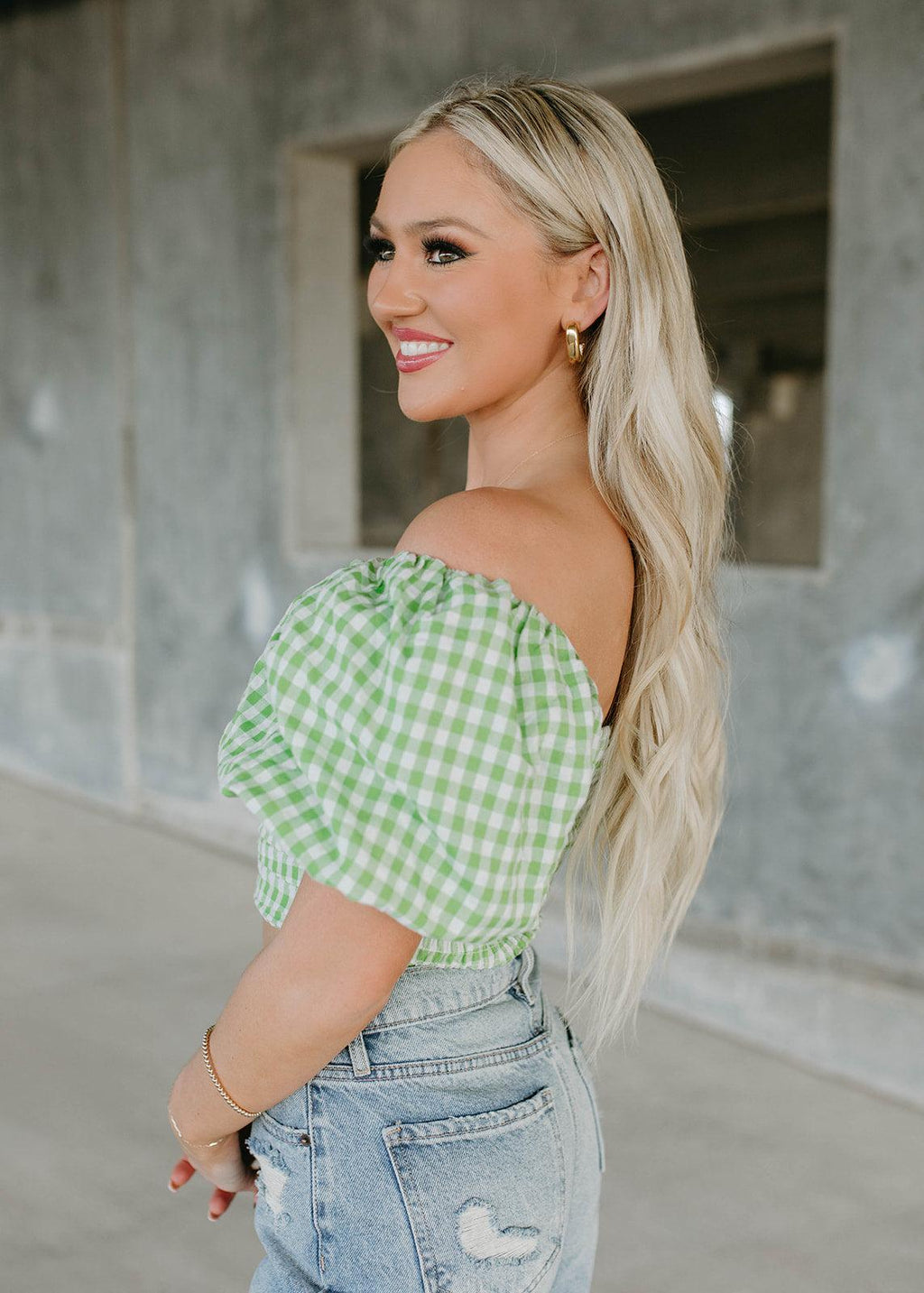 gingham top